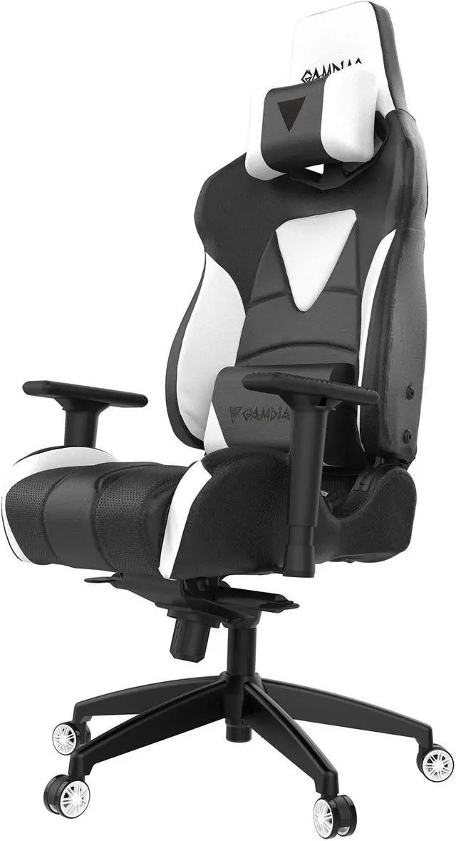 Alt view image 5 of 10 - Gamdias Achilles M1 RGB Gaming Chair - Black / White