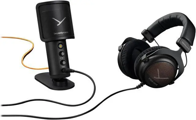 Alt view image 4 of 6 - beyerdynamic TEAM TYGR Streaming Bundle including Open-Back Gaming Headphones TYGR 300 R and FOX Professional USB Studio Microphone