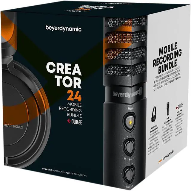 Alt view image 4 of 4 - Beyerdynamic Creator 24 Bundle - Bundle includes Beyerdynamic DT 240 PRO Headphones and FOX Professional USB Studio Microphone