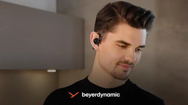 Alt view image 8 of 8 - Beyerdynamic Verio 200 Open TWS Earphones with Charging Case and USB Cable (1000924)- Black