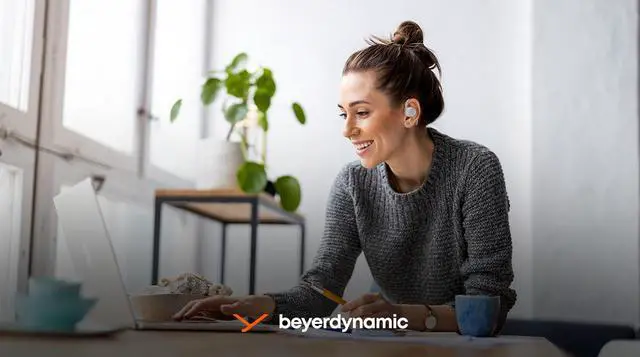 Alt view image 8 of 8 - Beyerdynamic Verio 200 Open TWS Earphones with Charging Case and USB Cable (1000931)- cream