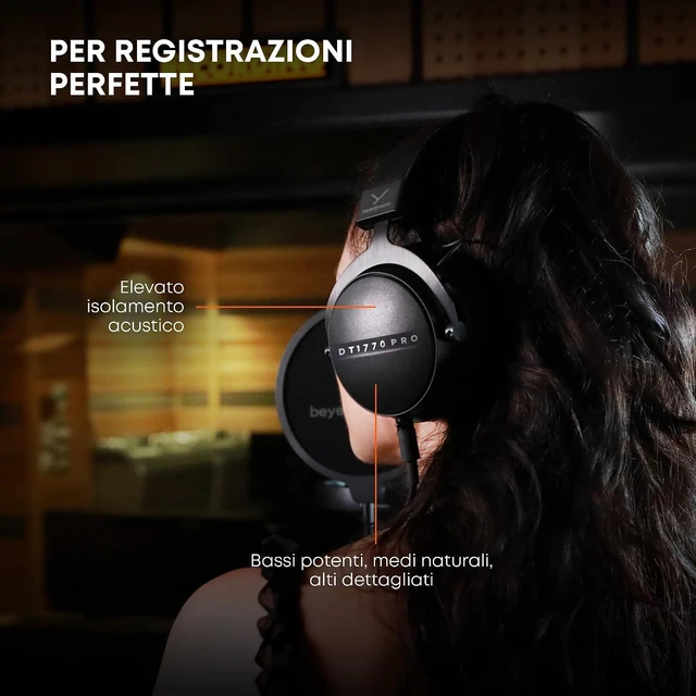 Alt view image 6 of 10 - Beyerdynamic DT 1770 Pro MKII Premium Tesla studio headphones for recording, monitoring and editing (closed-back) - Black