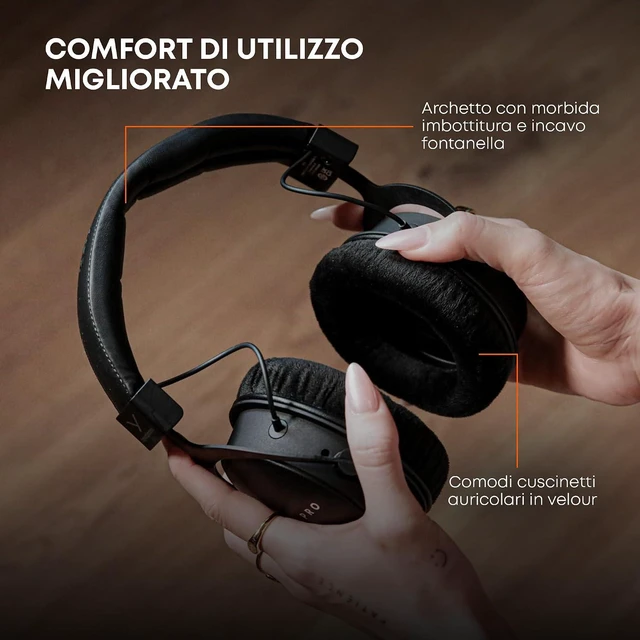 Alt view image 8 of 10 - Beyerdynamic DT 1770 Pro MKII Premium Tesla studio headphones for recording, monitoring and editing (closed-back) - Black