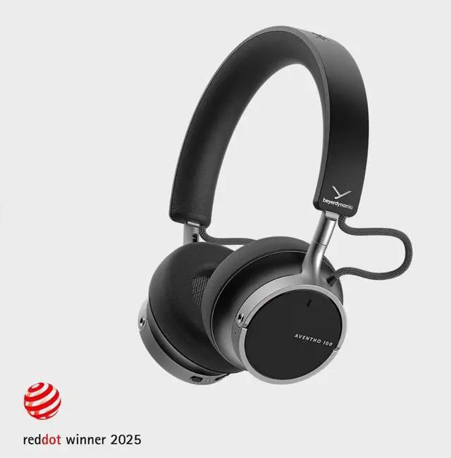 Alt view image 2 of 5 - beyerdynamic Aventho 100 Wireless on-ear headphones with ANC - Black