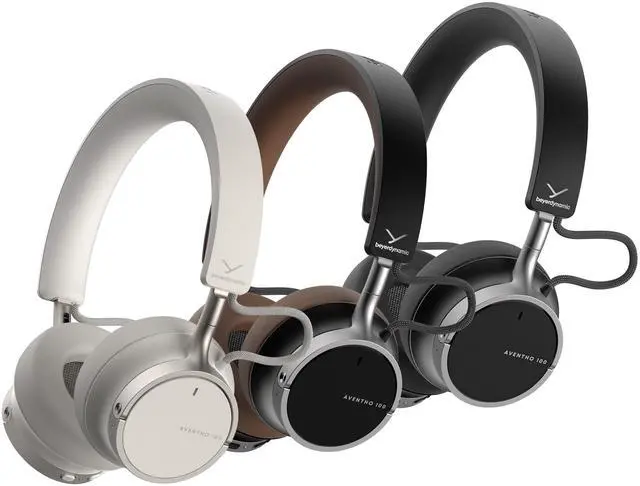 Alt view image 8 of 9 - beyerdynamic Aventho 100 Wireless on-ear headphones with ANC - Brown