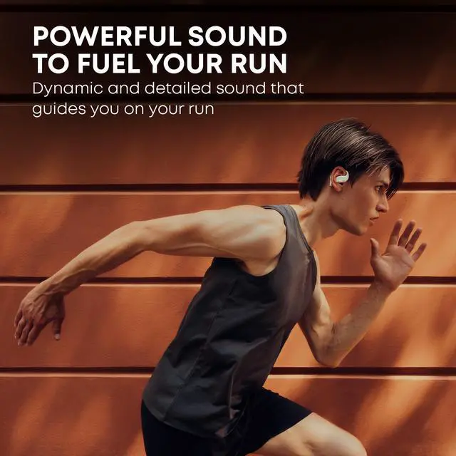 Alt view image 7 of 9 - Beyerdynamic AMIRON 200 True Wireless Bluetooth Earbuds w/Ear Hooks. Running, Biking, Sport, Fitness Open Headphones with 36Hrs Playtime. IP54 Weather Resistant Earphones, Lightweight, Mic. (White)