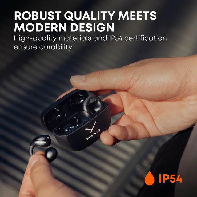 Alt view image 8 of 9 - beyerdynamic Amiron ZERO Wireless Open-Ear Clip Earbuds - White