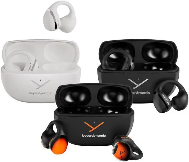 Alt view image 3 of 9 - beyerdynamic Amiron ZERO Wireless Open-Ear Clip Earbuds - White