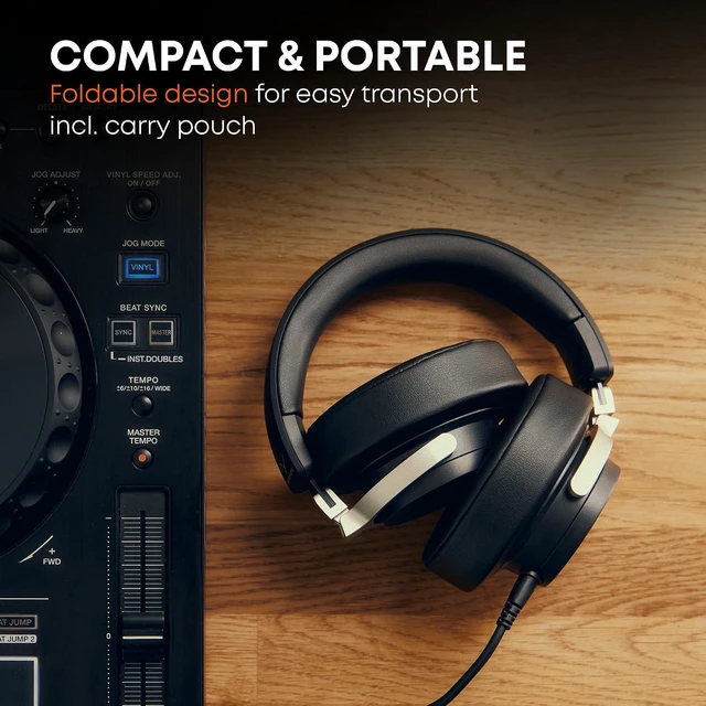 Alt view image 8 of 12 - beyerdynamic DJ 300 Pro X Club Professional DJ Headphones, 2-in-1 On & Over-Ear Cups, Black/Silver (1001971)