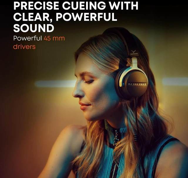 Alt view image 5 of 12 - beyerdynamic DJ 300 Pro X Club Professional DJ Headphones, 2-in-1 On & Over-Ear Cups, Black/Silver (1001971)