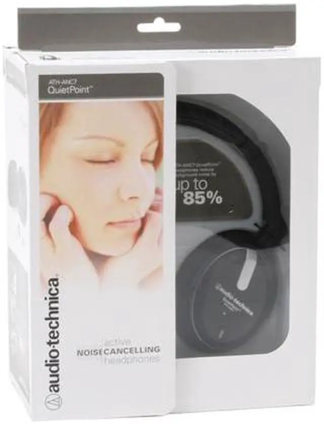 Alt view image 5 of 5 - Audio-Technica ATH-ANC7 3.5mm/ 6.3mm Connector Circumaural QuietPoint Active Noise Cancelling Headphone
