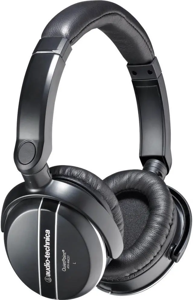 Main image of Audio-Technica ATH-ANC27 3.5mm/ 6.3mm Connector Circumaural QuietPoint Active Noise-cancelling Headphone