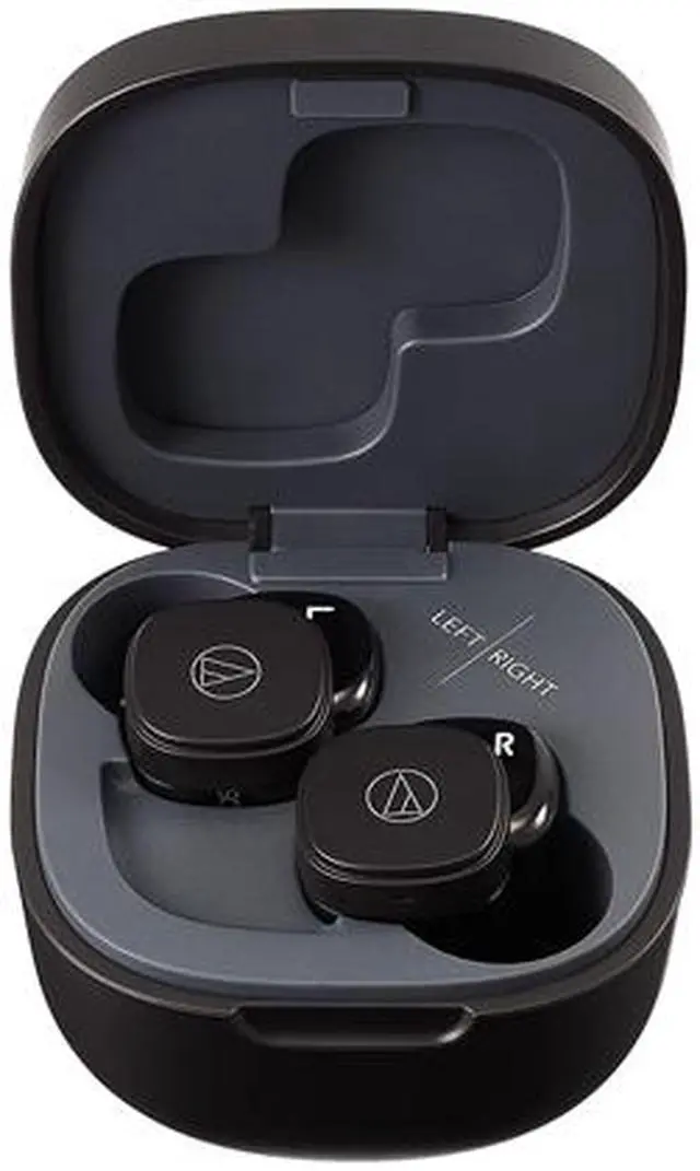 Alt view image 3 of 5 - Audio-Technica Black ATH-SQ1TWBK True Wireless Earbuds