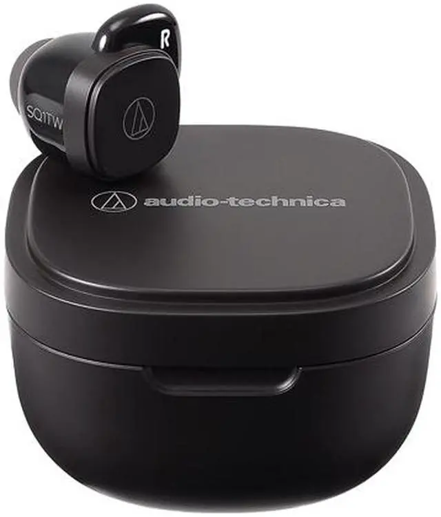 Alt view image 4 of 5 - Audio-Technica Black ATH-SQ1TWBK True Wireless Earbuds