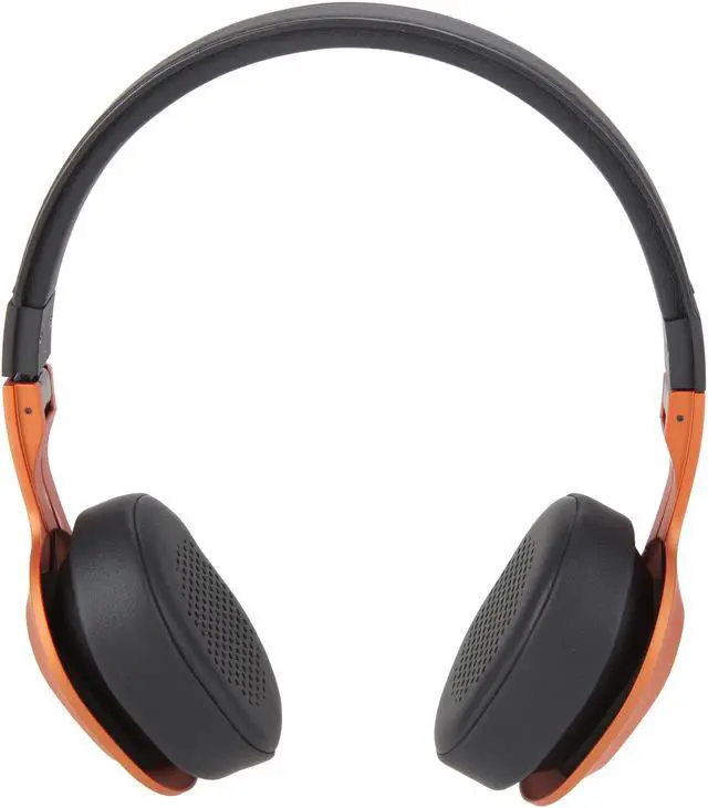 Alt view image 2 of 10 - KEF M400 Hi-Fi On-Ear Headphones (Sunset Orange)