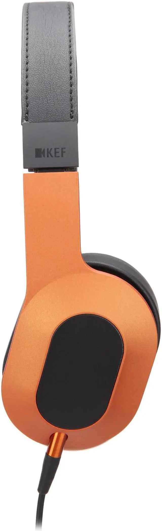 Alt view image 3 of 10 - KEF M400 Hi-Fi On-Ear Headphones (Sunset Orange)
