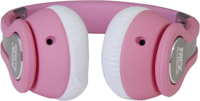 Alt view image 5 of 7 - MTX StreetAudio iX1 On-Ear Acoustic Monitor Headphones - Pink
