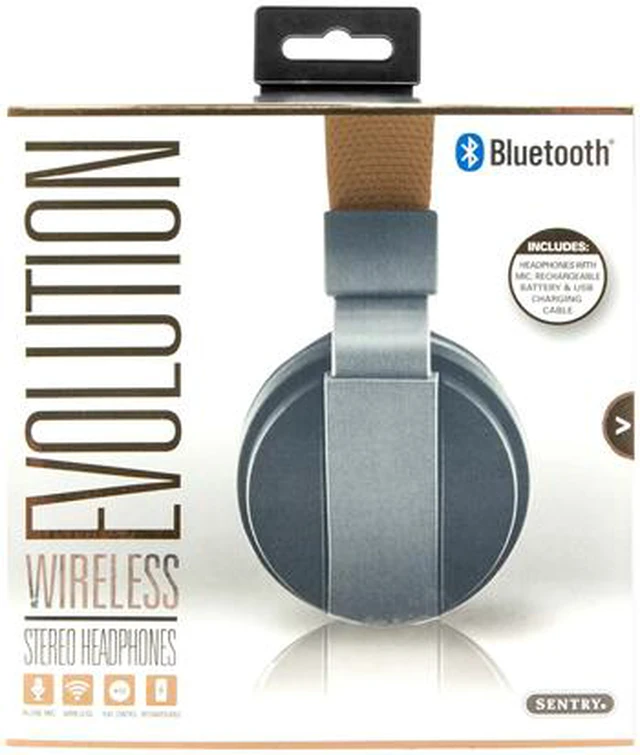 Sentry Evolve Sentry BT826 Bluetooth Wireless Evolution Stereo Headphones - Newegg.com