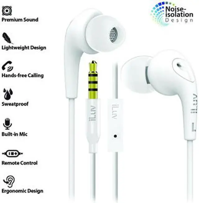 Alt view image 3 of 4 - iLuv White BBGUM3INWH 3.5mm Connector Bubble Gum 3 In Earbuds With Microphone