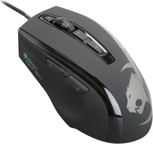 Main image of ROCCAT Kone[+] ROC-11-801 Black 8 Buttons Tilt Wheel USB Wired Laser Gaming Mouse