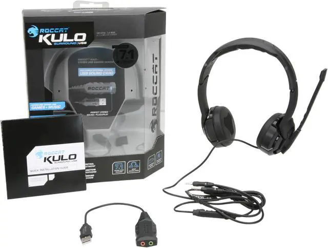 Alt view image 6 of 6 - ROCCAT Kulo 3.5mm/ USB Connector Supra-aural Virtual 7.1 Gaming Headset