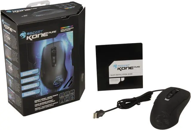 Alt view image 6 of 5 - ROCCAT Kone Pure USB Wired Laser Gaming Mouse - Black