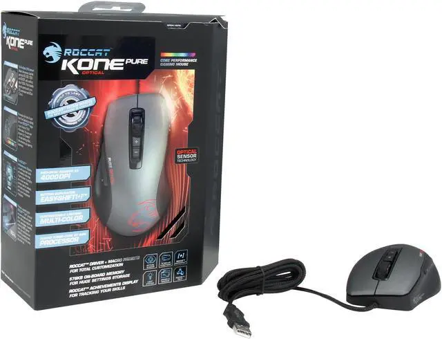 Alt view image 5 of 5 - ROCCAT Kone Pure Optical ROC-11-710 Black 7 Buttons USB Wired Optical Gaming Mouse