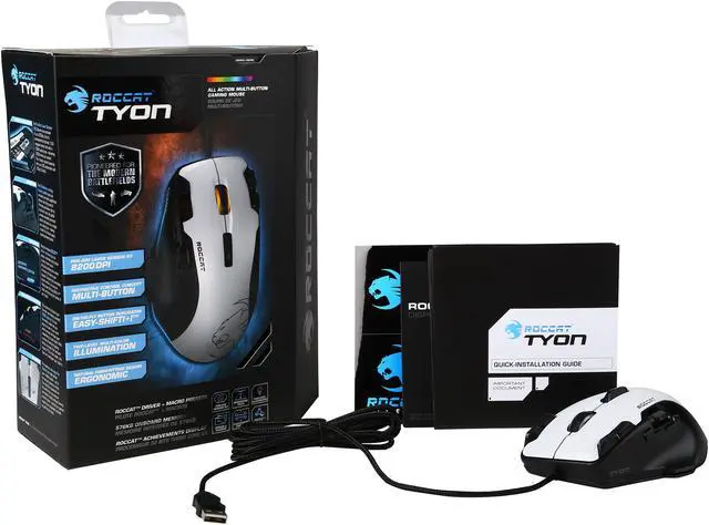 Alt view image 8 of 7 - ROCCAT Tyon All Action Multi-Button USB Gaming Mouse - White