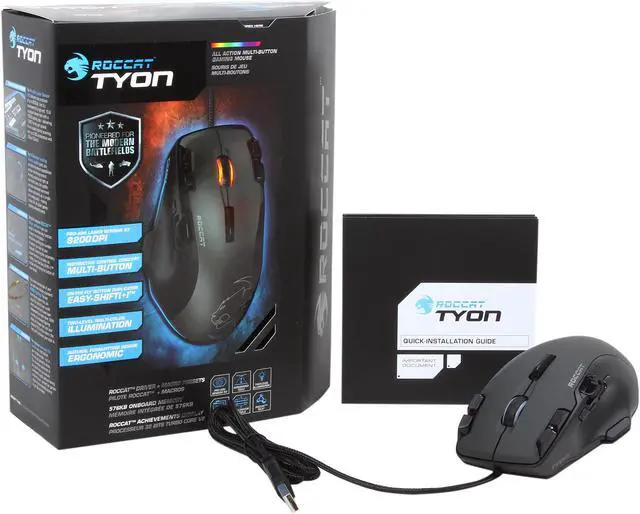 Alt view image 5 of 5 - ROCCAT Tyon All Action Multi-Button USB Gaming Mouse - Black