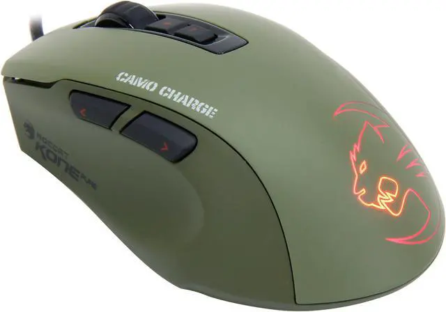 Main image of ROCCAT Kone Pure Military ROC-11-711 7 Buttons 1 x Wheel USB Wired Optical Core Performance Gaming Mouse - Camo Charge