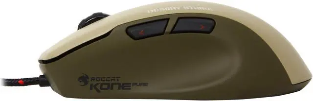 Alt view image 3 of 5 - ROCCAT Kone Pure Military ROC-11-713 Desert Strike 7 Buttons 1 x Wheel USB Wired Optical Core Performance Gaming Mouse - Desert Strike