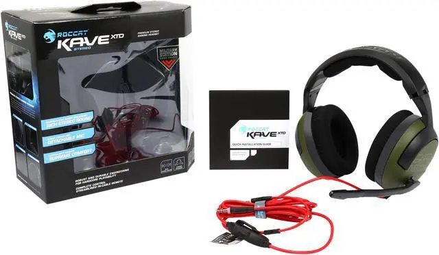 Alt view image 7 of 7 - ROCCAT Kave XTD Stereo PC Gaming Headset Military Edition - Camo Charge