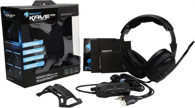 Alt view image 8 of 7 - Roccat KAVE XTD Analog Premium 5.1 Surround Sound Analog Gaming Headset