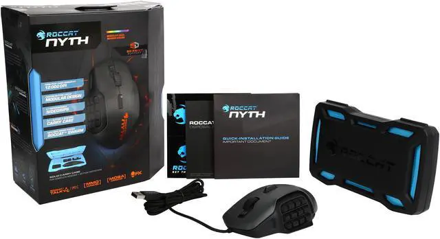 Alt view image 9 of 8 - ROCCAT Nyth Modular MMO Gaming Mouse