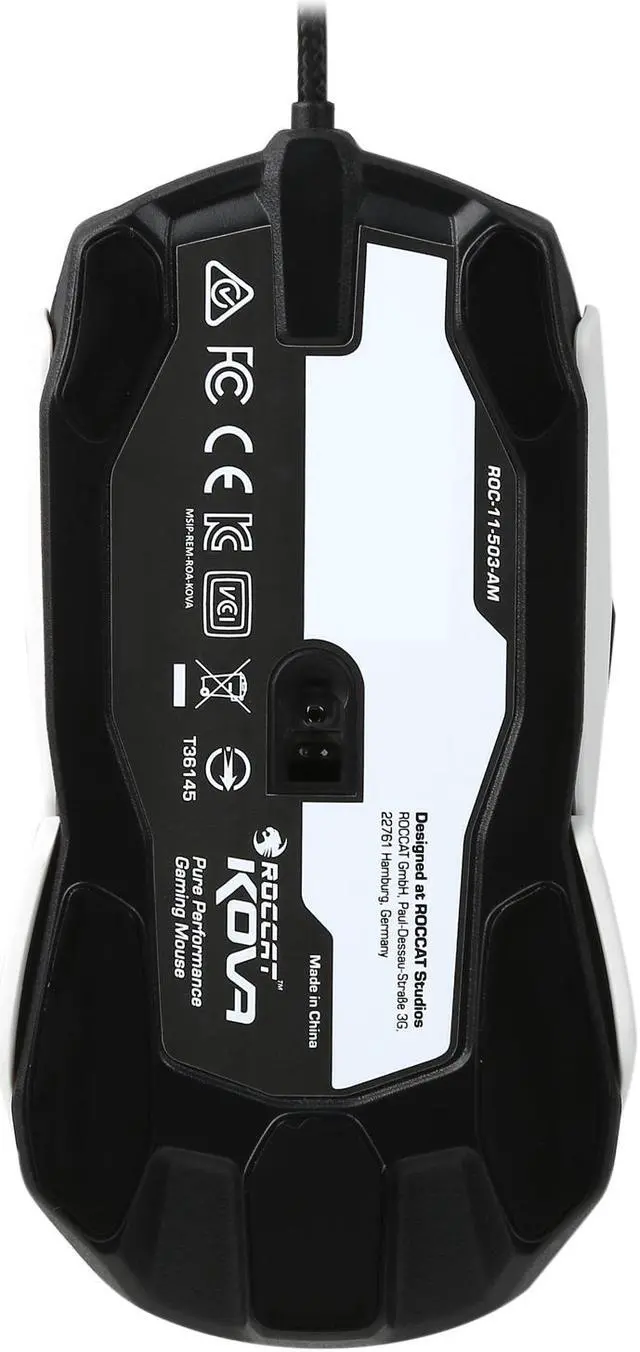 Alt view image 5 of 6 - ROCCAT Kova RGB Performance Gaming Mouse - White