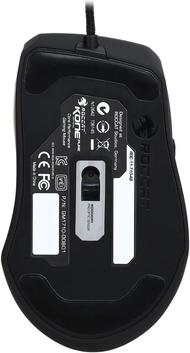 Alt view image 4 of 5 - ROCCAT Kone Pure Optical ROC-11-710 Black 7 Buttons USB Wired Optical Gaming Mouse