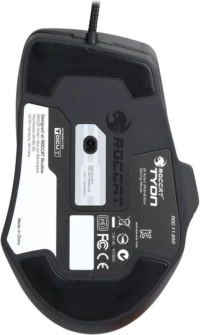 Alt view image 4 of 5 - ROCCAT Tyon ROC-11-850 Black 14 Buttons 1 x Wheel USB 2.0 Wired Laser Gaming Mouse