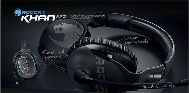 Alt view image 5 of 6 - ROCCAT Khan Pro Circumaural Headset - Pro Grey