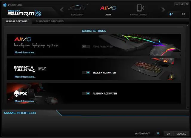 Alt view image 9 of 9 - ROCCAT Kone AIMO ROC-11-815-BK Black Tilt Wheel USB 2.0 Wired Optical Gaming Mouse