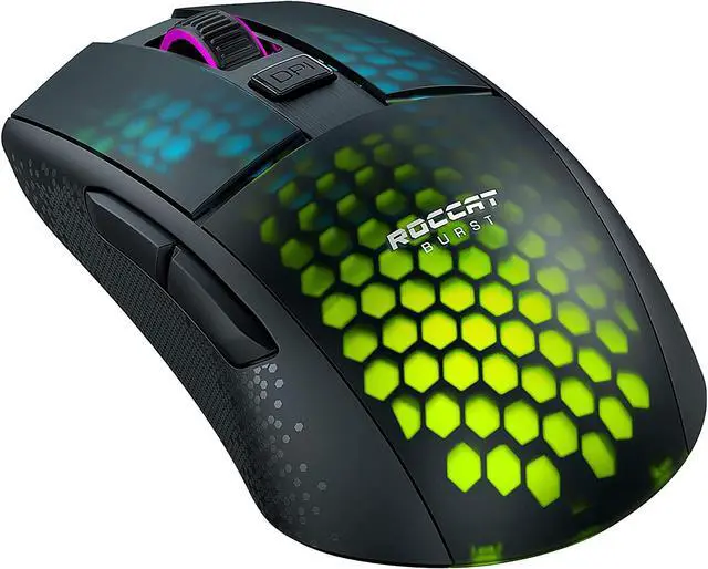 Alt view image 3 of 8 - ROCCAT 6 Buttons Bluetooth Wireless Burst Pro Air Mouse Black ROC-11-430