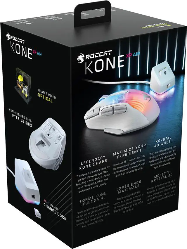 Alt view image 6 of 6 - Roccat Kone XP Air Wireless Optical Gaming Mouse ROC-11-446-01