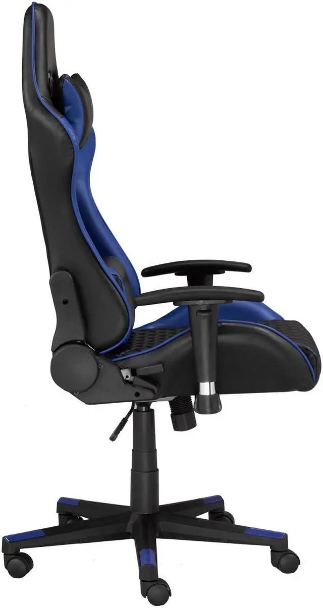 Alt view image 3 of 4 - Brassex Gaming Chair - Black/Blue (3801)