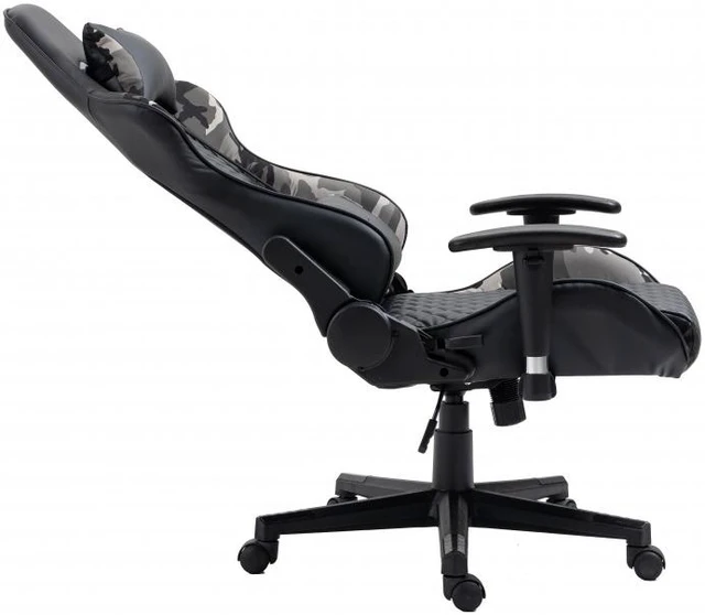Alt view image 5 of 13 - Brassex Gaming Chair - Black/Camo (3804)
