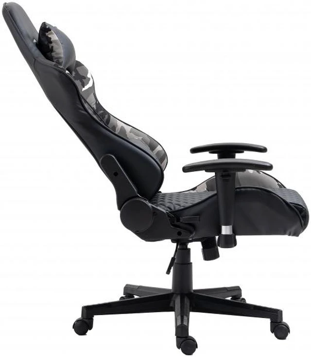Alt view image 6 of 13 - Brassex Gaming Chair - Black/Camo (3804)