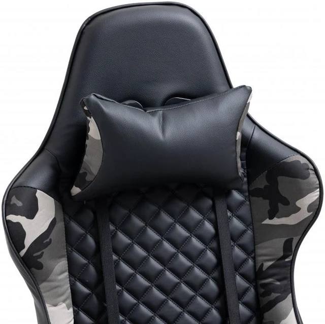 Alt view image 13 of 13 - Brassex Gaming Chair - Black/Camo (3804)