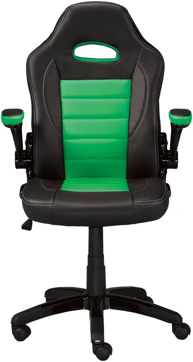 Main image of Brassex Gaming Chair - Black/Green (3807)