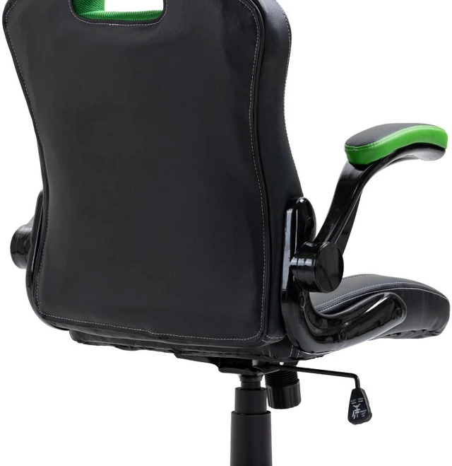 Alt view image 8 of 10 - Brassex Gaming Chair - Black/Green (3807)