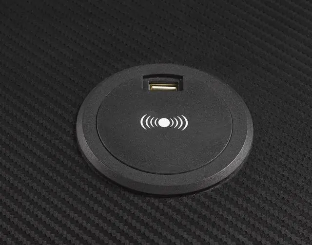 Alt view image 6 of 8 - Brassex Gaming Desk - Black/Red (8028)