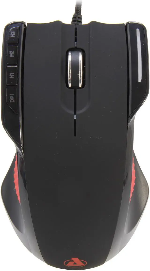 Alt view image 2 of 6 - Azio Levetron 5000cpi GM533U Black USB Wired Laser Gaming Mouse