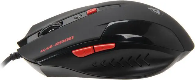 Alt view image 4 of 5 - Azio Levetron GM2000 Black 6 Buttons 1 x Wheel USB Wired Optical Gaming Mouse